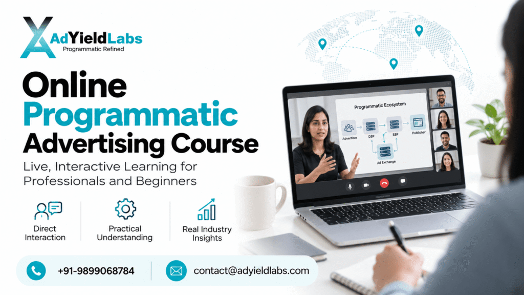 Programmatic Advertising Course Online with live interactive learning by AdYield Labs