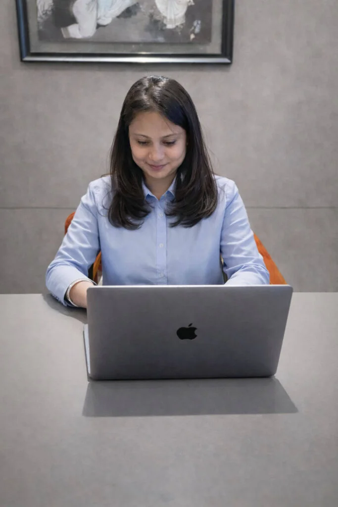 Tanvi Singh, founder of AdYield Labs, working on programmatic advertising strategy for publishers