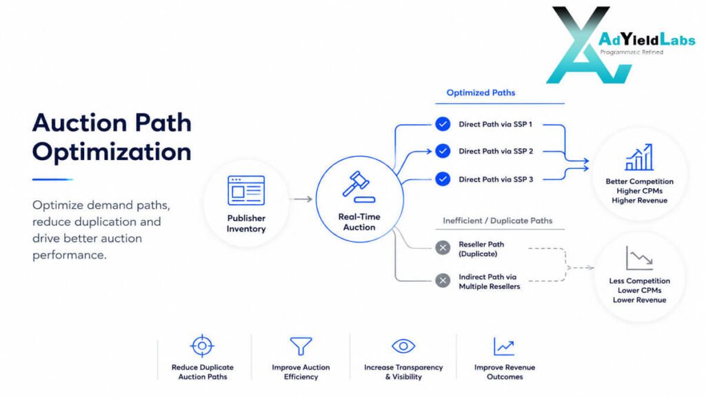 details of auction path optimization service by adyield labs