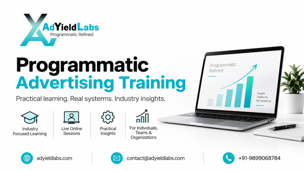 Programmatic training by AdYield Labs with practical learning and industry experience